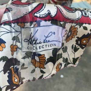 Floral Silk Scarf by Kathleen Lee Collection